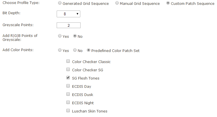 Custom Color Patch Sequence Generator - SG Flesh Tones Custom Color Patch Sequence Generator - SG Flesh Tones