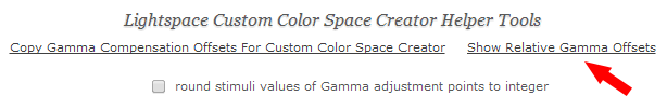 Lightspace Profiler Reporter - Show Relative Gamma Offsets Lightspace Profiler Reporter - Show Relative Gamma Offsets