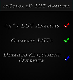 eeColor LUT Analyzer