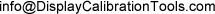 Display Calibration Tools Contact Email Address